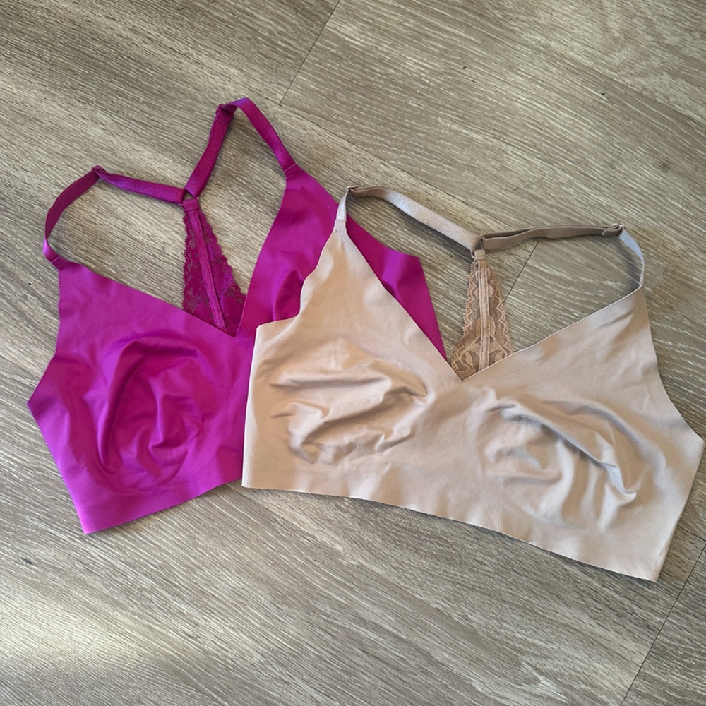 3 Victoria's Secret bralettes. M